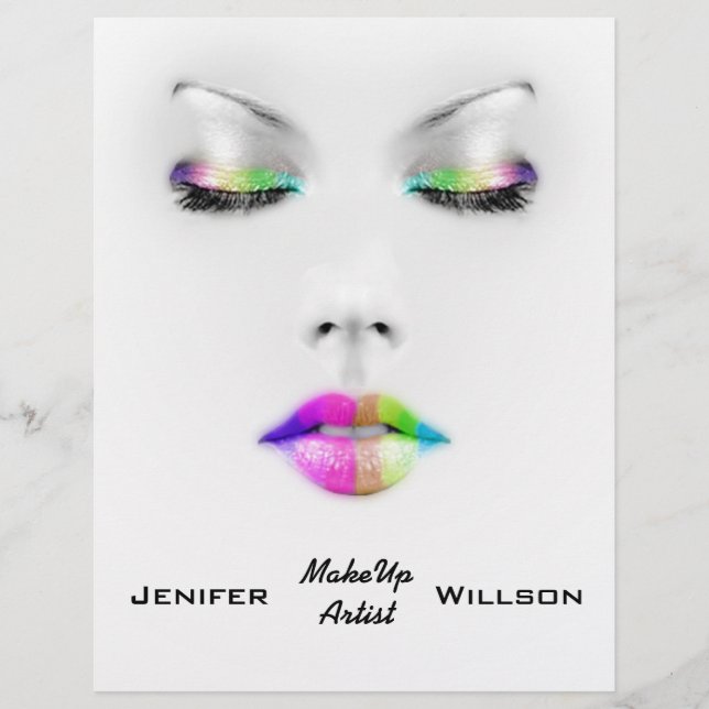 Makeup Artist Discount Offer Flyer (Frente)