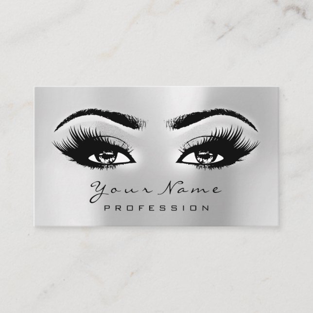 Makeup Eyebrow Enciende La Tarjeta De Nombramiento (Anverso)