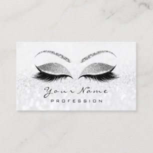 Makeup Ojos Lanza Tarjeta de Cita Gris Silver