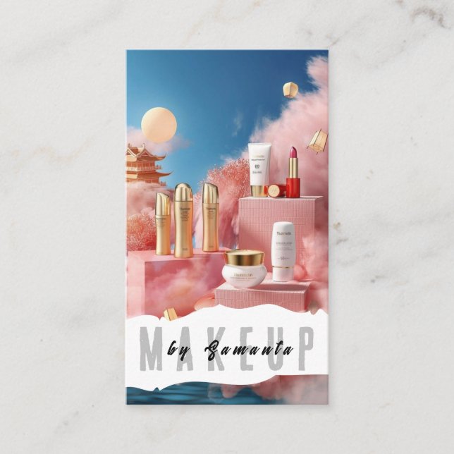 Makeup PMU Microblading Henna Salon Tarjeta de Neg (Anverso)