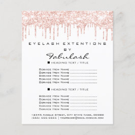 Makeup Salón de belleza Rosa Purpurina Volante Per