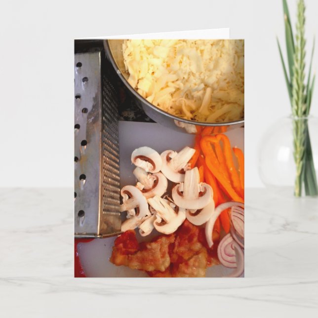 Makin' the Pizza | Tarjeta de felicitación (Anverso)