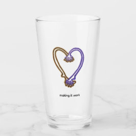 Making It Work Mug Quirky Heart  Glass