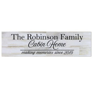 Making Memories Smart Cabin Home Wooden Wall Sign