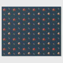 Making Spirits Bright Navy Papel de Regalo de Navi