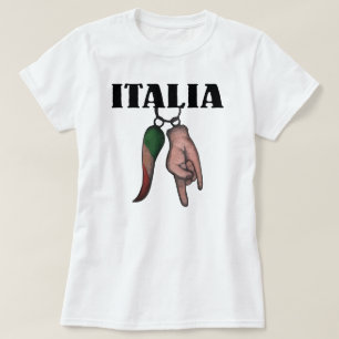 MAL DE OJO ITALIANO DE LA CAMISETA DEL CUERNO,