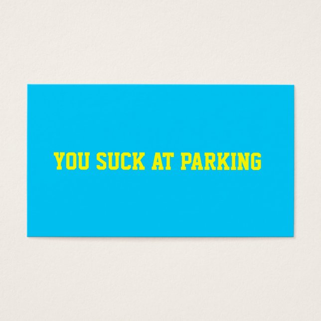 Mal estacionamiento (Frente)