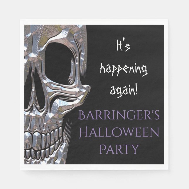 Mal para la servilleta del Fiesta del cráneo óseo (Anverso)