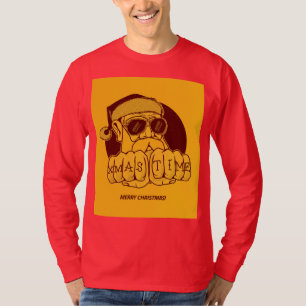 MAL SANTA GANGSTER SANTA NAVIDADES CAMISETAS