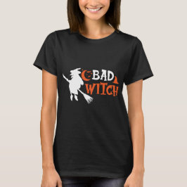 Mal tipografía de Halloween para brujas camiseta