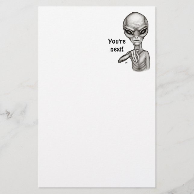 ¡Mala Alien, eres la siguiente! Membrete (Anverso)