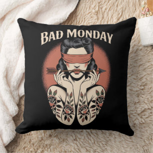 Mala almohada de lunes - Diseño de arte de tatuaje