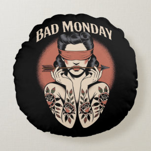 Mala almohada de lunes - Diseño de arte de tatuaje