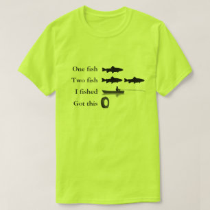 Mala camisa chistosa de la pesca de la captura