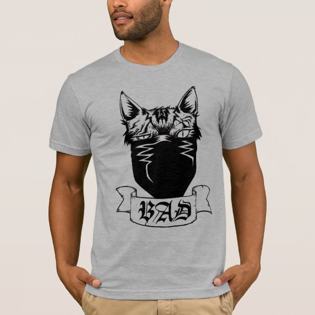 MALA camiseta del gato (Anverso)