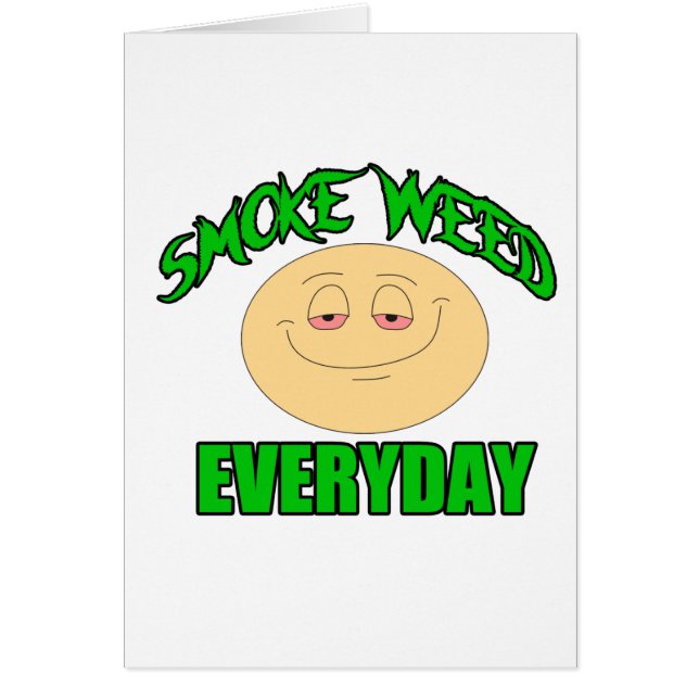 Mala hierba del humo cada alto divertido del día (Frente)