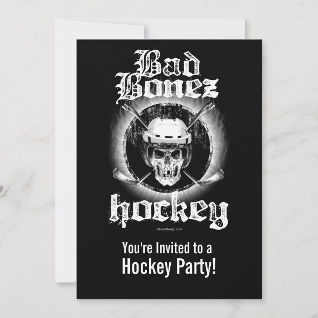 Mala invitación del fiesta del hockey de Bonez (Anverso)