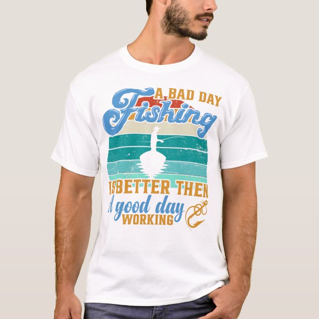 Mala jornada Camiseta de pesca (Anverso)