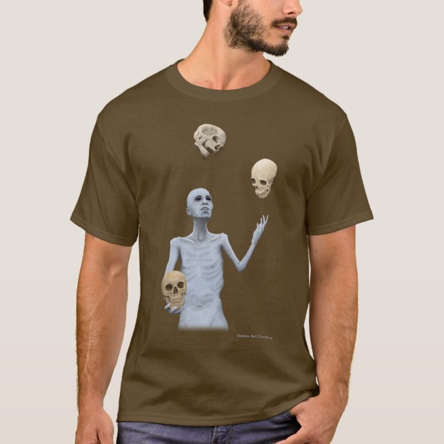 Malabarismo Calavera camiseta de fantasía (Anverso)