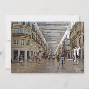 Málaga. Al mediodía. Centro de la ciudad.