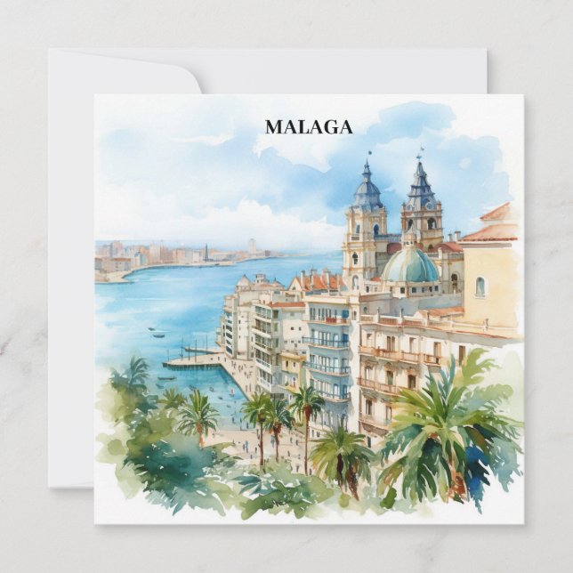 Malaga Andalusia Spain Travel  (Anverso)