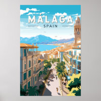 Málaga España Viaje Arte Vintage