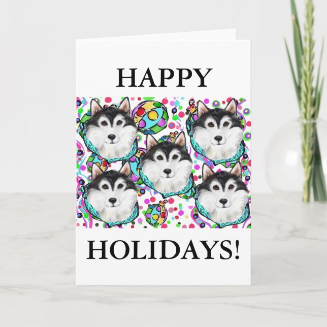 MALAMUTE DE ALASKA NAVIDAD (Anverso)