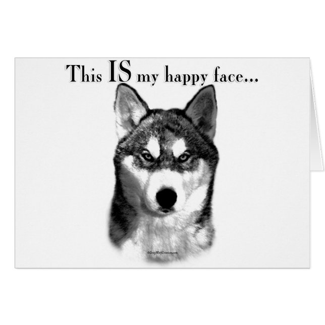 Malamute Happy Face (Anverso (Horizontal))