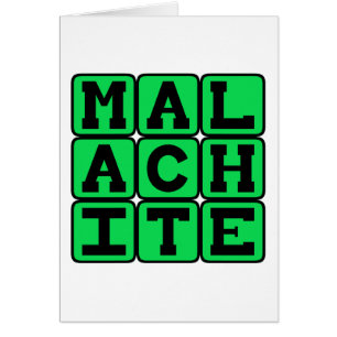 Malaquita, color verde
