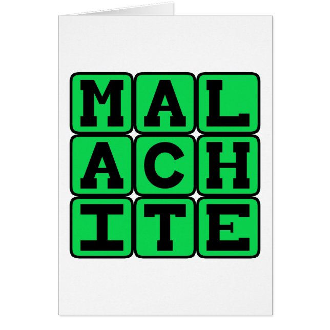 Malaquita, color verde (Frente)