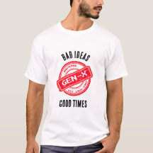 "Malas ideas, buenos tiempos", camiseta retro