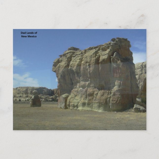 Malas tierras de la postal de Nuevo México (Anverso)