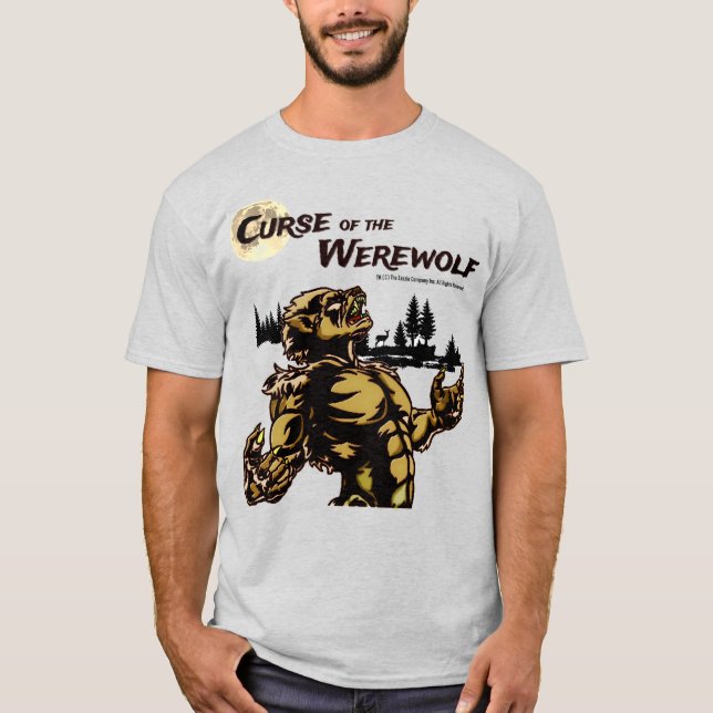 "Maldición de Werewolf" camiseta gráfica (Anverso)