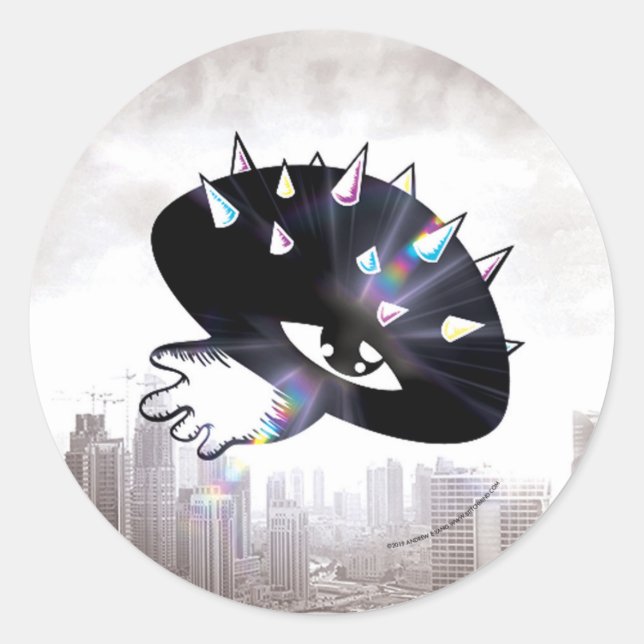 maldición Pegatina de hongos oculares (Anverso)