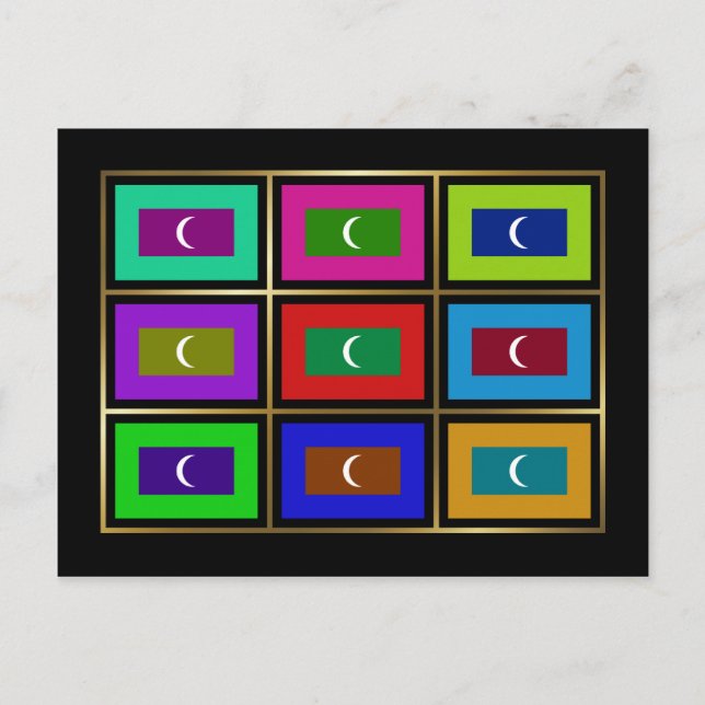 Maldivas Multihue señalan la postal por medio de (Anverso)