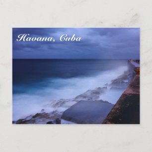Malecón en La Habana, postal de Cuba
