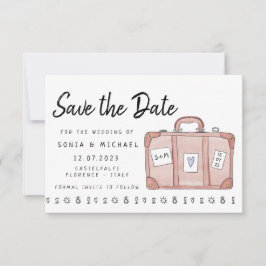 Maleta De Boda De Destino Guardar La Tarjeta De Fe