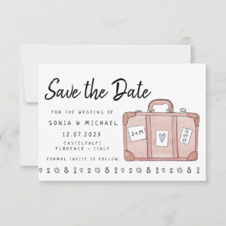Maleta De Boda De Destino Guardar La Tarjeta De Fe