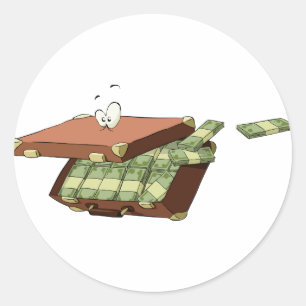 Maleta de pegatinas del dinero