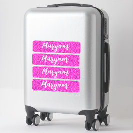 Maleta Personalizada Rosa Femenina, Pegatinas de E
