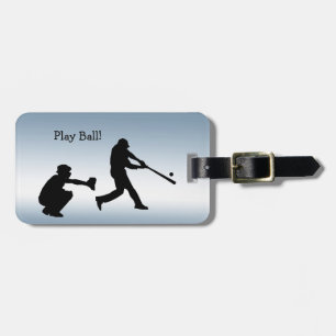 Maletas Blue Play Ball Etiqueta de equipaje para deportes 
