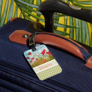 Maletas Cute Etiqueta Personalizada Para Equipaje Con Flor