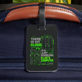 Maletas Etiqueta de bolsa divertida para SysAdmin: No hay 