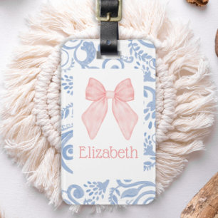 Maletas Etiqueta de bolsa escolar para niños de color rosa