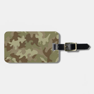 Maletas Etiqueta de equipaje de camuflaje para personaliza