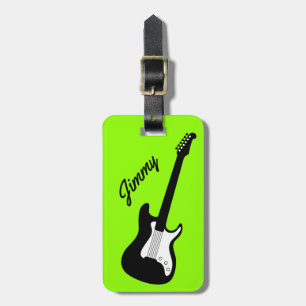 Maletas Etiqueta de equipaje de guitarra eléctrica para el