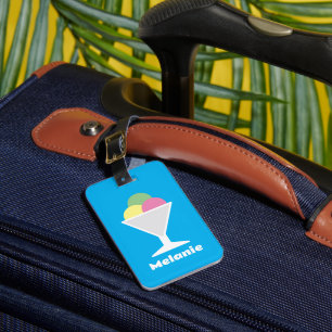 Maletas Etiqueta de equipaje de viaje para niños de helado