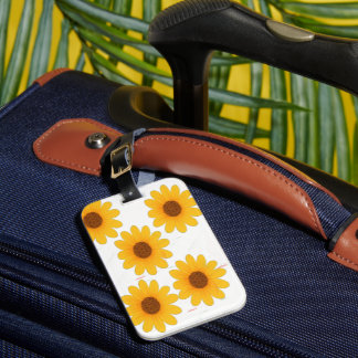 Maletas Etiqueta de equipaje para accesorios de viaje flor