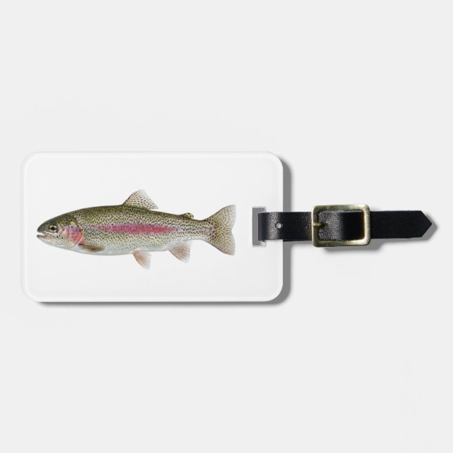 Maletas Etiqueta de Equipaje para Amante de la Pesca – Dis (Frente Horizontal)