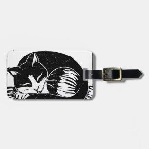 Maletas Etiqueta de equipaje para el gato de Tuxedo